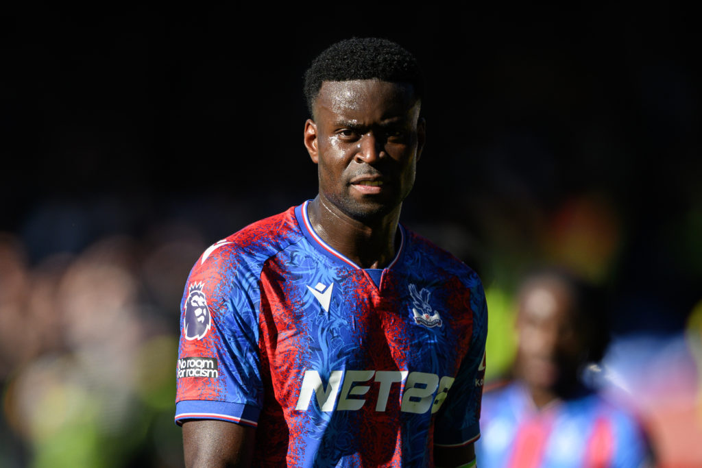 Marc Guehi of Crystal Palace during the Premier League match between Crystal Palace FC and Brighton