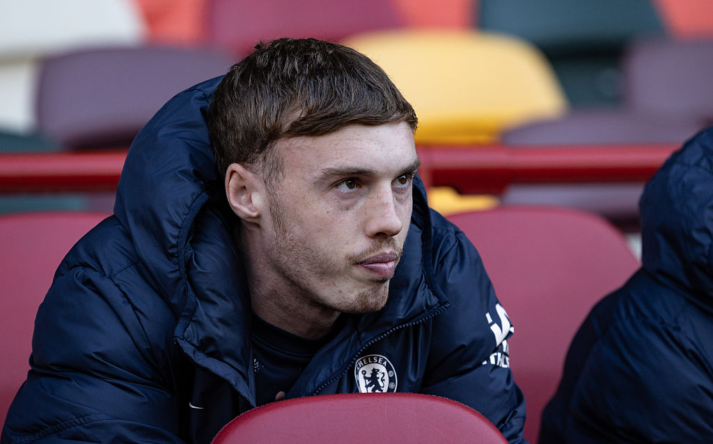 Chelsea star Cole Palmer looks on during the Premier League match against Brentford.