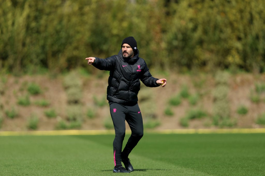 Chelsea FC Training Session And Press Conference - UEFA Conference League 2024/25 Quarter Final First Leg