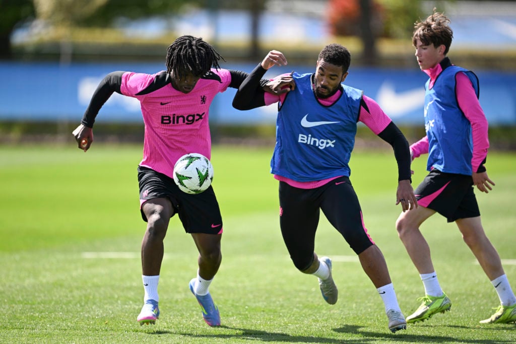 Chelsea FC Training Session And Press Conference - UEFA Conference League 2024/25 Quarter Final Second Leg
