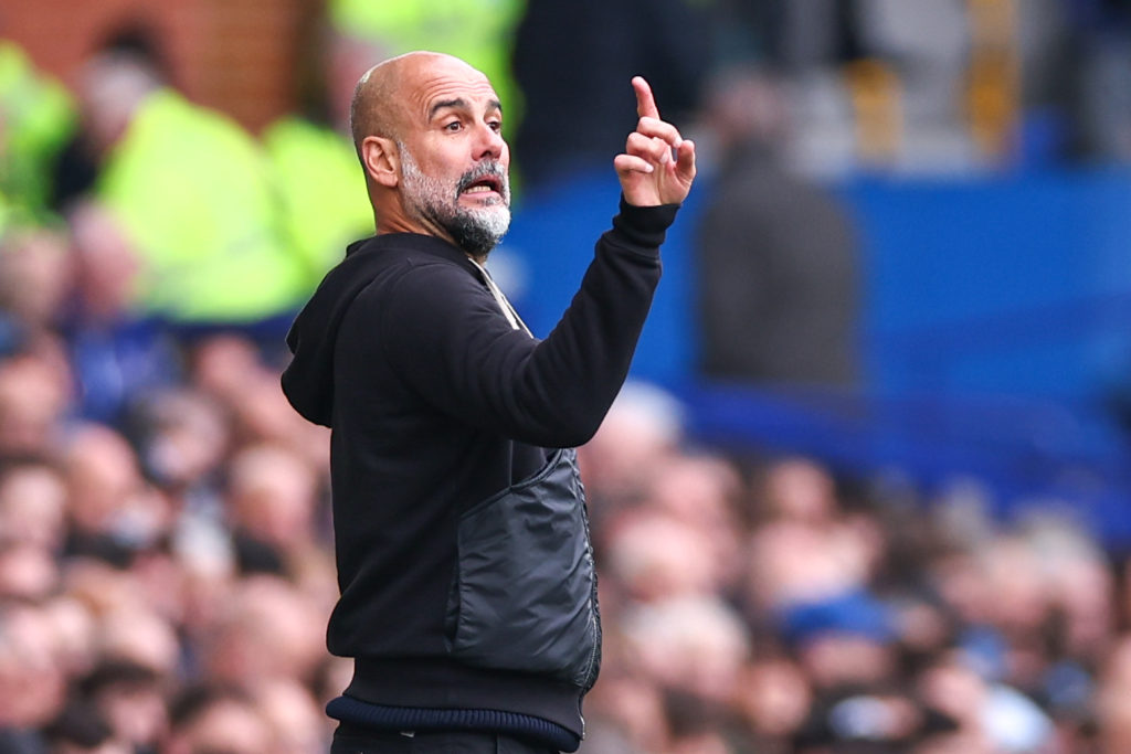 Pep Guardiola managing Man City
