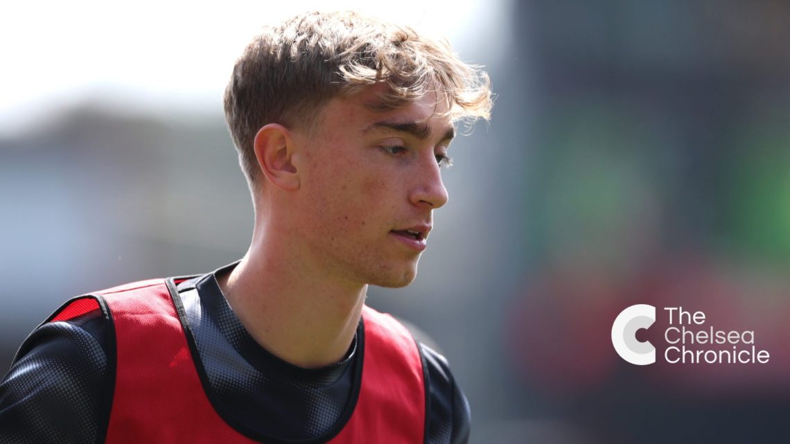 Bournemouth defender Dean Huijsen warming up