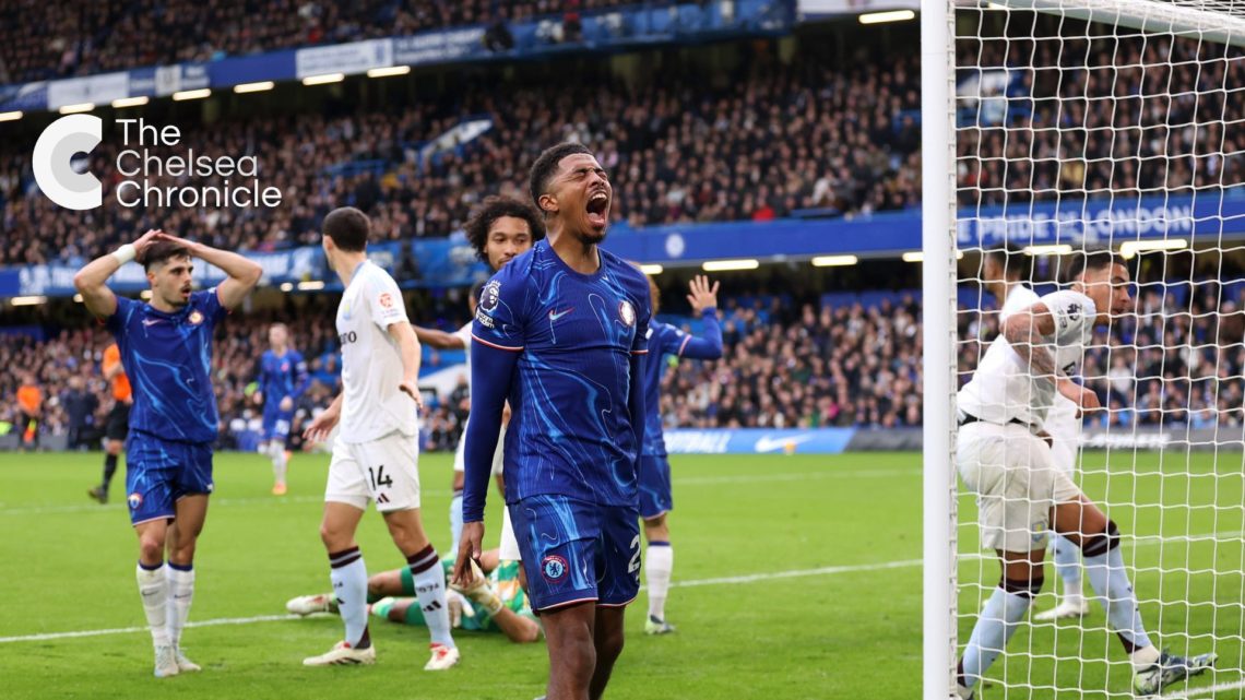 Chelsea defender Wesley Fofana expressing frustration during match