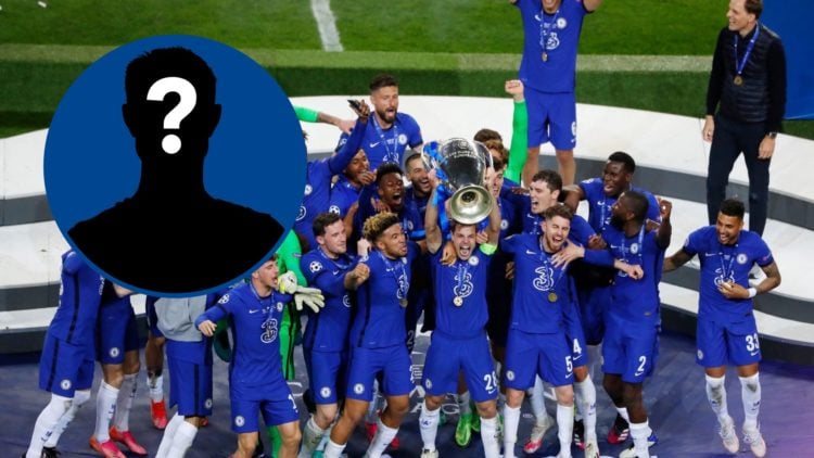 Chelsea's Spanish defender Cesar Azpilicueta celebrates with Champions League trophy