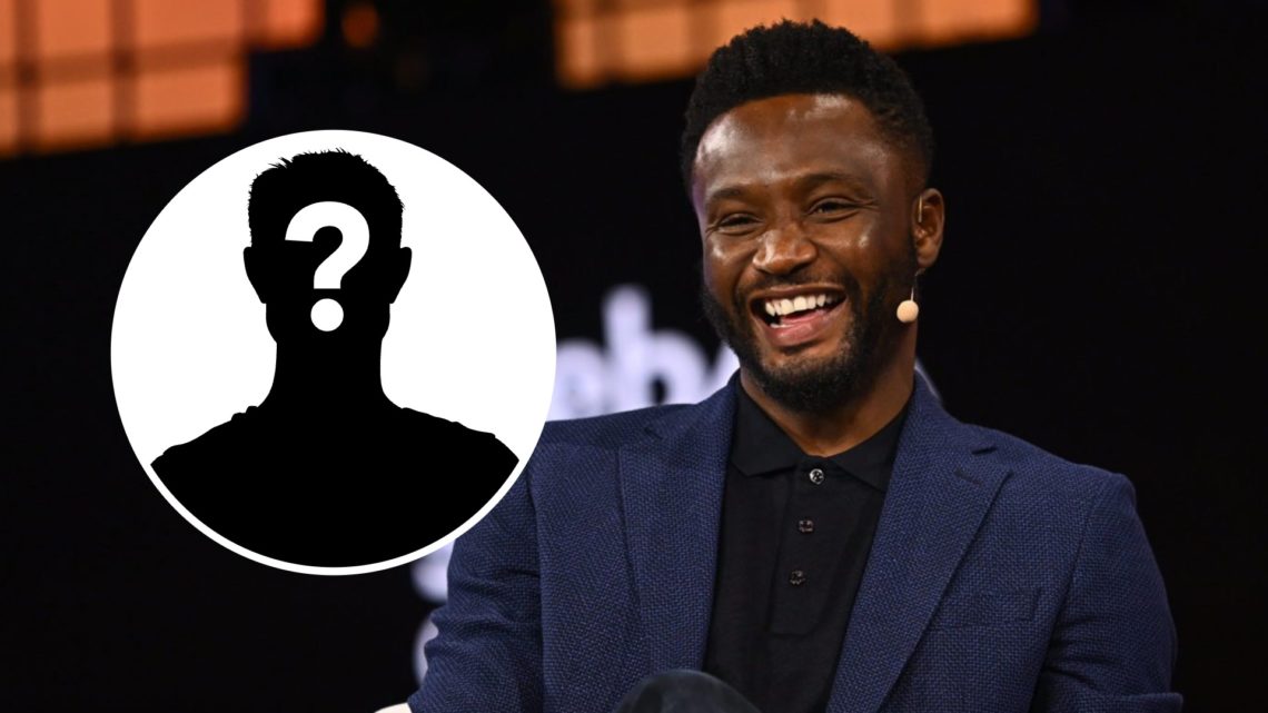 Chelsea legend John Obi Mikel at the Web Summit Qatar. Inset, mystery football player