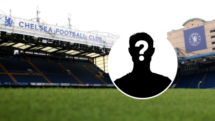 Stamford Bridge pitch before Chelsea against Ipswich Town in the Premier League. Inset, mystery football player