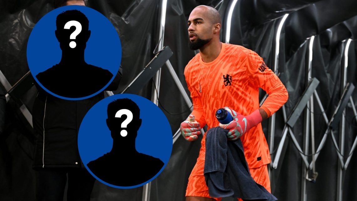 Robert Sanchez coming out for Copenhagen vs Chelsea tie in Conference League, inset two mystery players