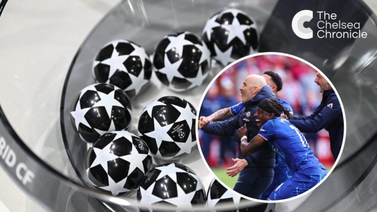 A view of the draw balls during the UEFA Champions League 2022/23 Round of 16 draw at the UEFA Headquarters. Enzo Maresca manager / head coach of C...