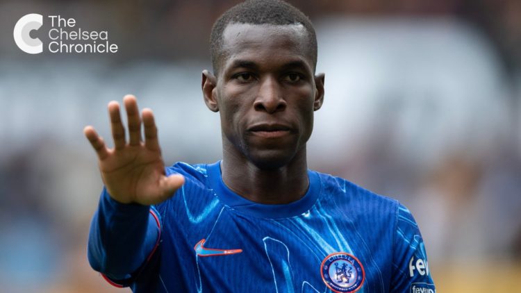 Nicolas Jackson during the Premier League match between Wolverhampton Wanderers FC and Chelsea FC