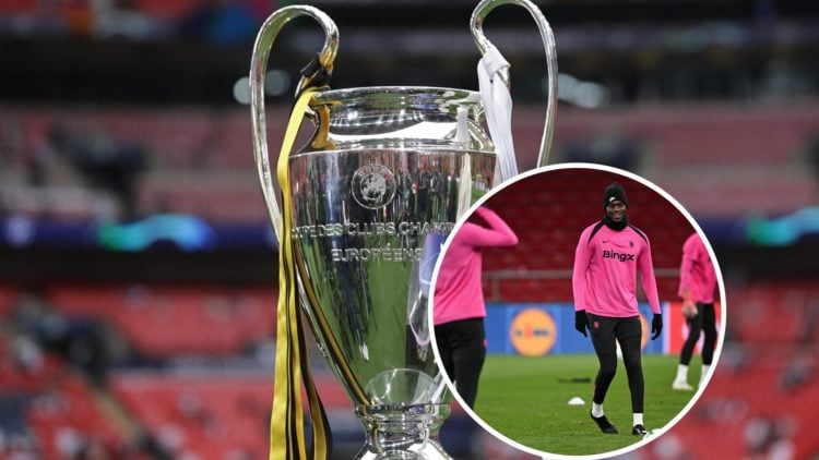 The Champions League trophy is being seen ahead of the UEFA Champions League Final match between Real Madrid and Borussia Dortmund . Benoit Badiash...