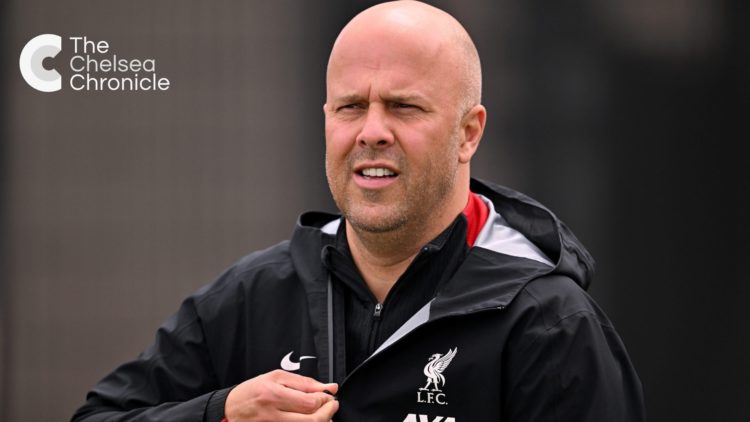 Liverpool manager Arne Slot getting ready to take training