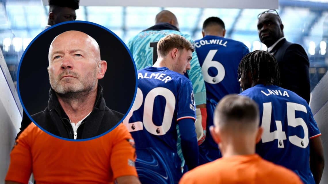 Chelsea stars Cole Palmer and Romeo Lavia in Stamford Bridge tunnel, inset Alan Shearer doing punditry