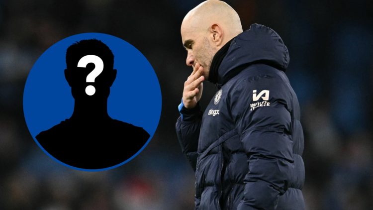 Enzo Maresca after Chelsea's 3-1 defeat to Manchester City, inset mystery player
