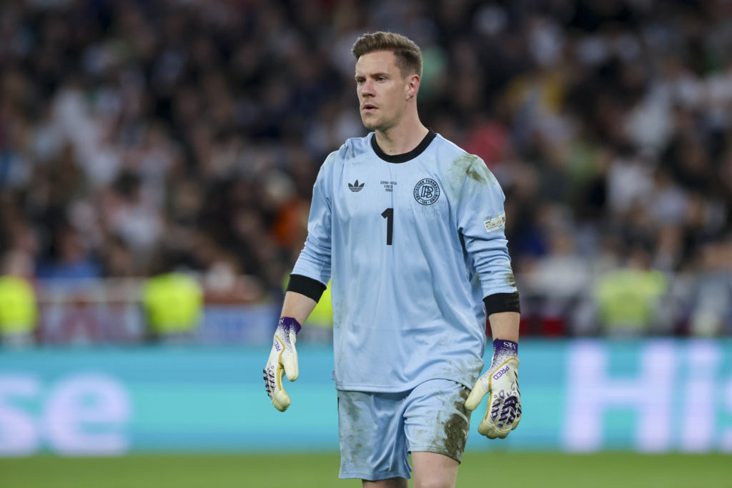 Marc-Andre ter Stegen in action during Germany v Portugal - UEFA Nations League 2025 Semi-final