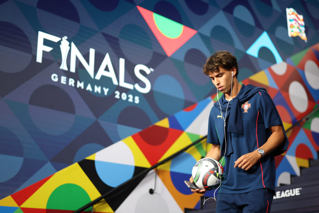 Joao Felix arrives ahead of Germany v Portugal - UEFA Nations League 2025 Semi-final