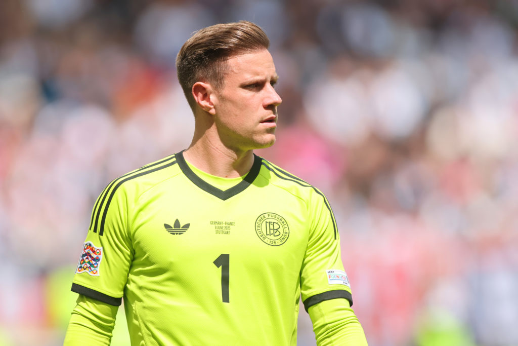 Marc-Andre Ter Stegen in action during Germany v France - UEFA Nations League 2025 Third Place Match
