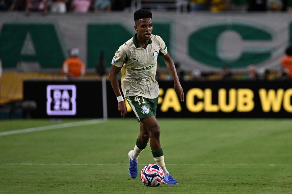 Estevao Willian in action during Inter Miami CF v SE Palmeiras: Group A - FIFA Club World Cup 2025