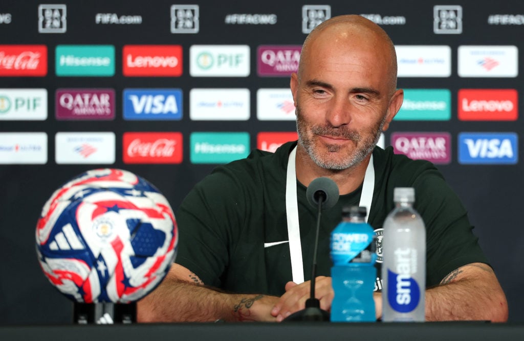 Enzo Maresca speaks to the media during Chelsea FC Training Session And Press Conference - FIFA Club World Cup 2025