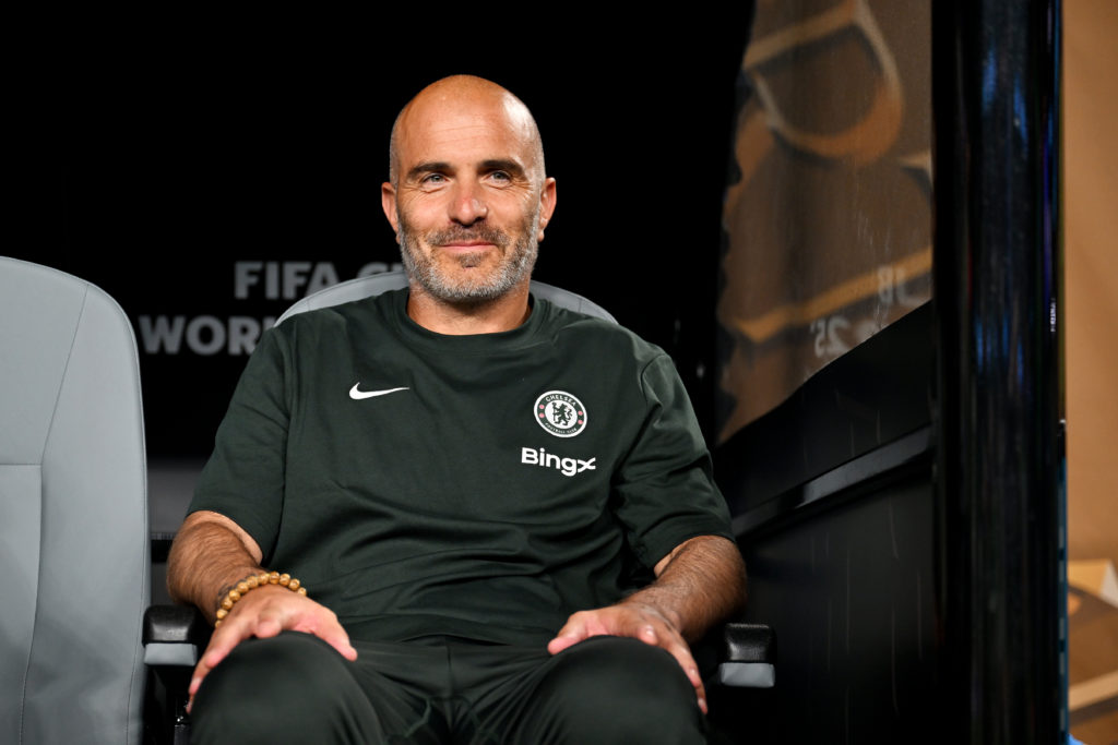 Enzo Maresca looks on ahead of Esperance de Tunis v Chelsea FC: Group D - FIFA Club World Cup 2025