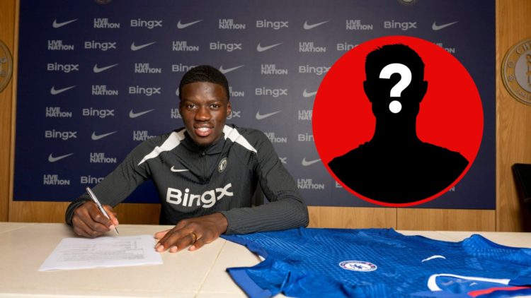 New Chelsea signing Mamadou Sarr at club's Cobham training ground