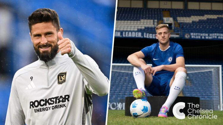Olivier Giroud warms up ahead of CF Montreal v Los Angeles Football Club. Chelsea Unveil New Signing Liam Delap at Stamford Bridge