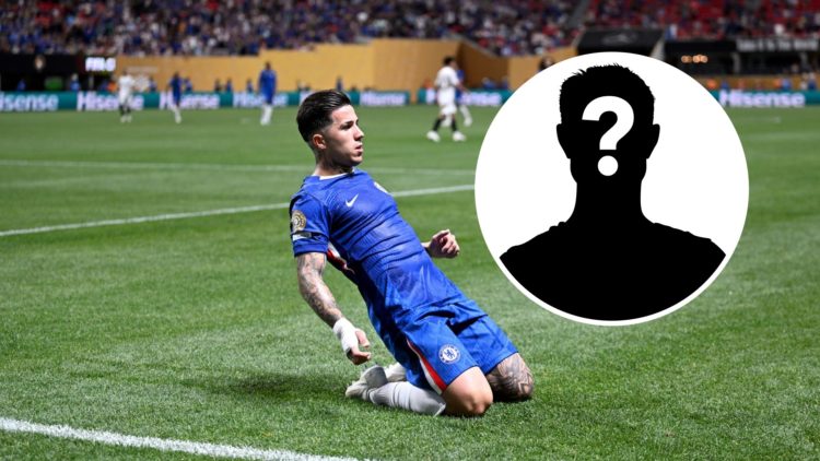 Enzo Fernandez celebrates scoring during Chelsea FC v Los Angeles Football Club: Group D - FIFA Club World Cup 2025