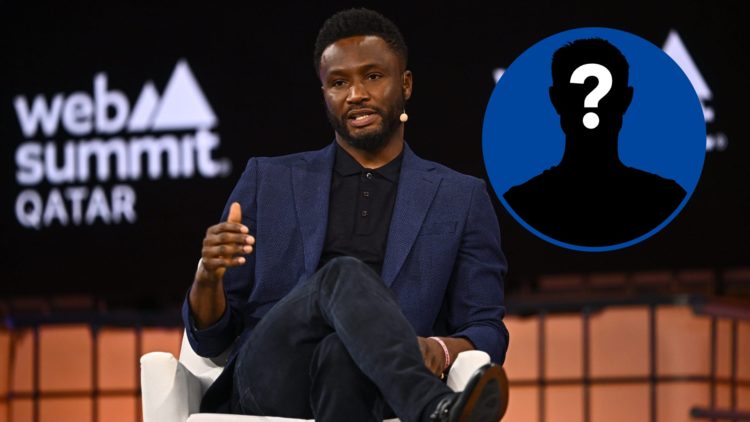 Former Chelsea player John Obi Mikel at Web Summit Qatar 2024, inset mystery player