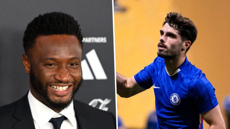 Picture one John Obi Mikel at the The Best FIFA Football Awards. Picture two Chelsea winger Pedro Neto celebrates scoring against Los Angeles FC at...