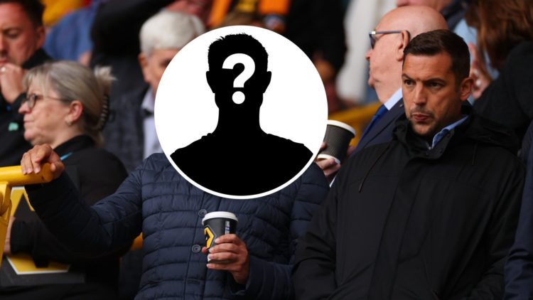 Chelsea director Laurence Stewart during match between Wolves and Chelsea, inset mystery player