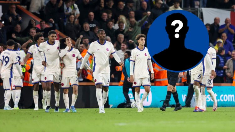 Anthony Taylor gives out a yellow card during Bournemouth vs Chelsea, inset mystery player