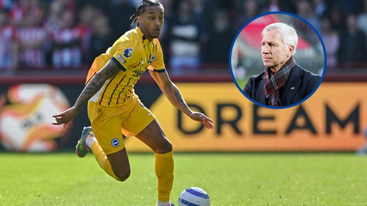 Brighton attacker Joao Pedro in action against Brentford, inset Alan Pardew during the Dutch Eredivisie match between AZ Alkmaar and ADO Den Haag