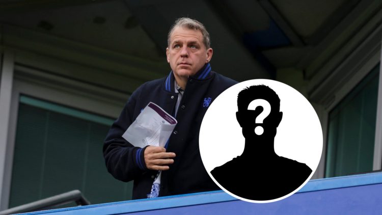 Todd Boehly watches on from the stands during Chelsea FC v Aston Villa FC - Premier League