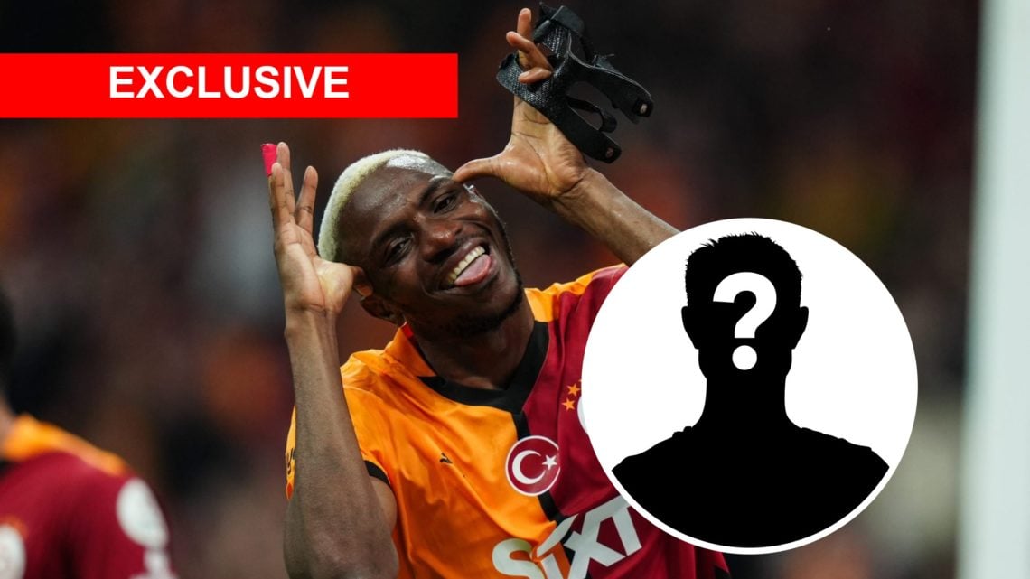 Victor Osimhen celebrates scoring for Galatasaray vs RAMS Basaksehir