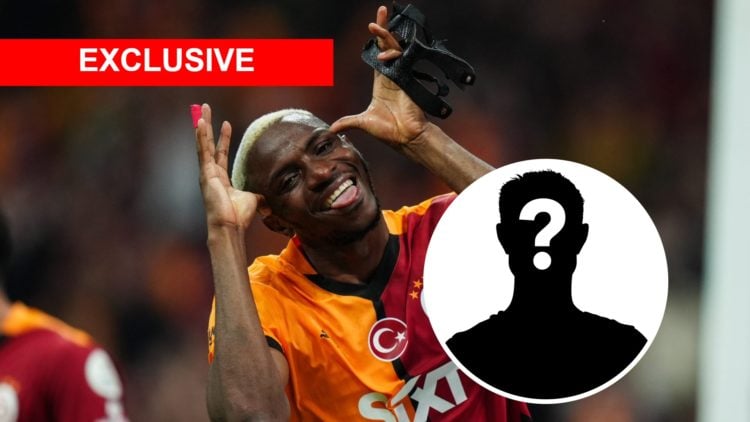 Victor Osimhen celebrates scoring for Galatasaray vs RAMS Basaksehir