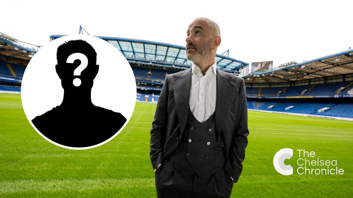 Chelsea head coach Enzo Maresca visits Stamford Bridge, inset mystery player
