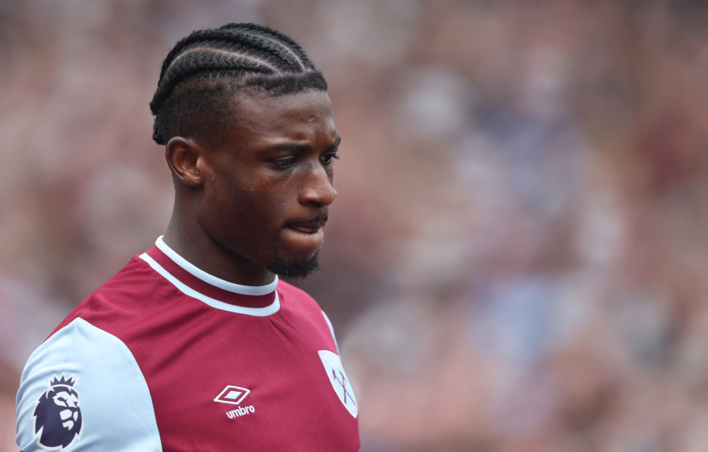 West Ham United's Mohammed Kudus during the Premier League match between West Ham United FC and Nottingham Forest