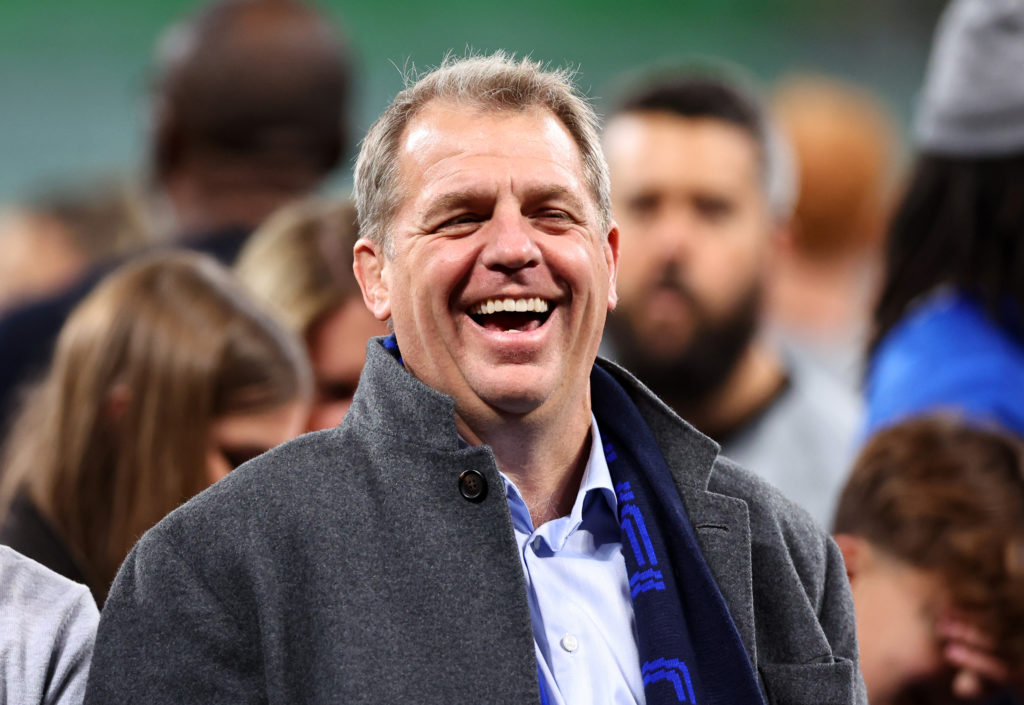 Todd Boehly celebrates after Real Betis Balompie v Chelsea FC - UEFA Conference League Final 2025