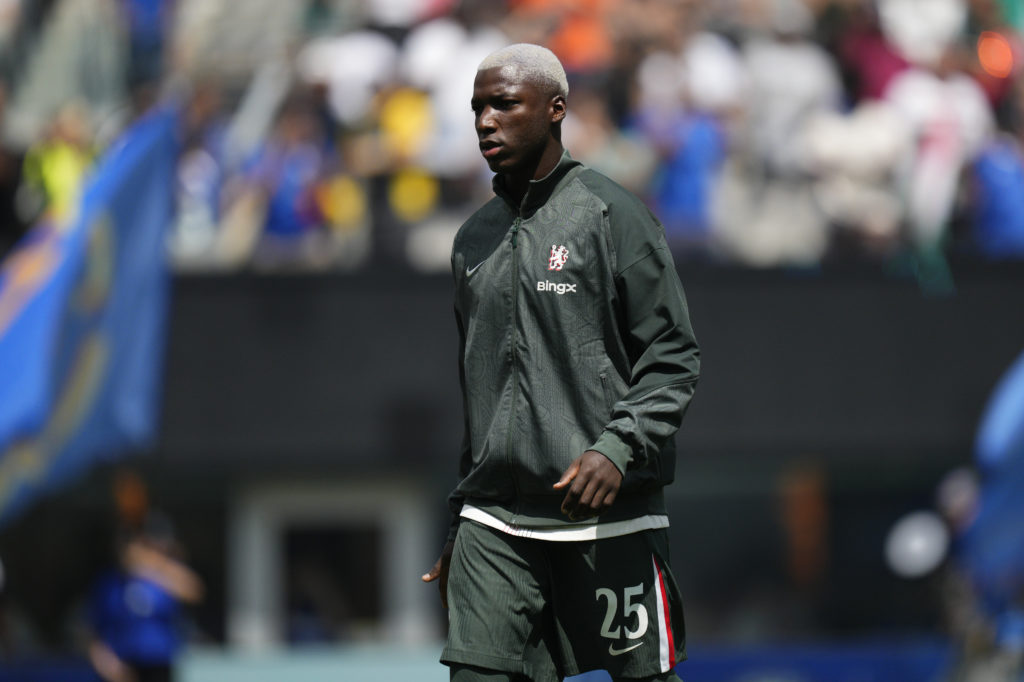 Moises Caicedo prior to Fluminense FC v Chelsea FC: Semi Final - FIFA Club World Cup 2025