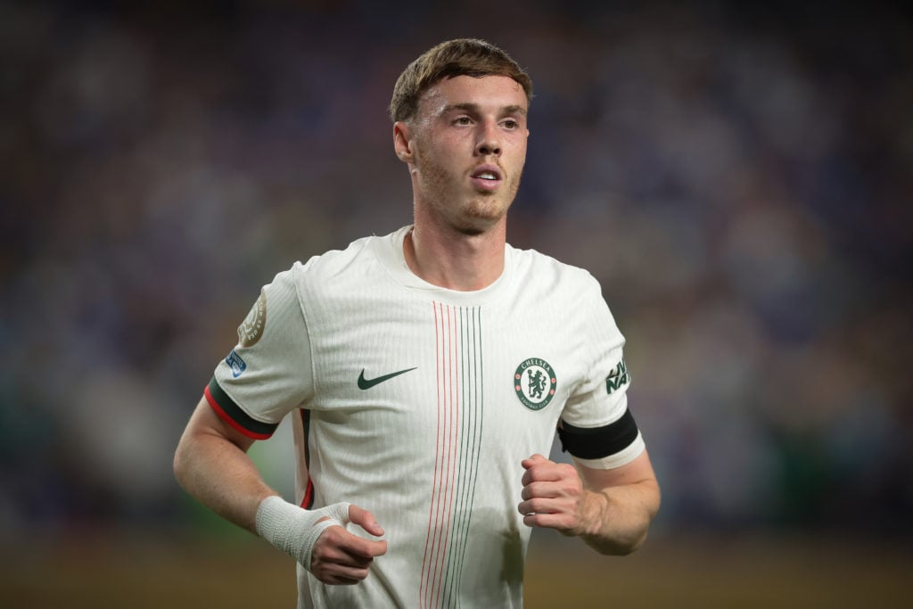 Cole Palmer playing for Chelsea against Palmeiras in the Club World Cup quarter-finals.