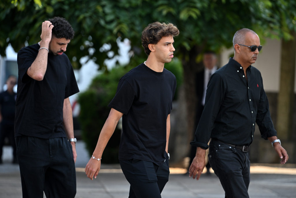 Joao Felix attending Diogo Jota's funeral