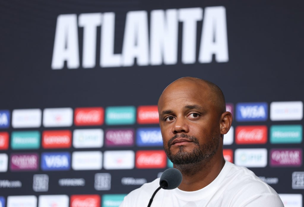 Vincent Kompany speaks to the media after Paris Saint-Germain v FC Bayern München: Quarter-final - FIFA Club World Cup 2025
