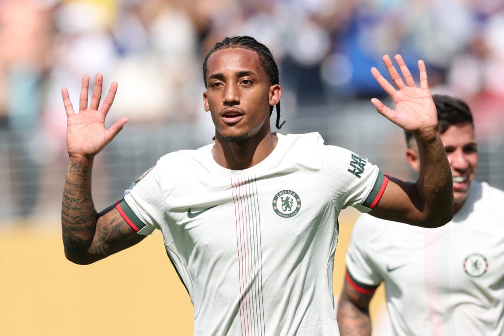 Joao Pedro apologises to Fluminense supporters after scoring during Fluminense FC v Chelsea FC: Semi Final - FIFA Club World Cup 2025