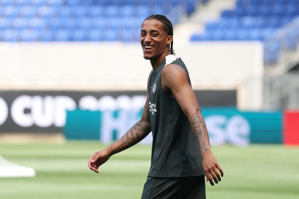 Chelsea star Joao Pedro in a training session ahead of the Club World Cup final against Paris Saint-Germain.