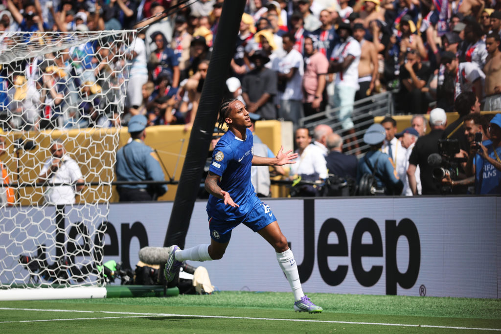 Joao Pedro of Chelsea FC running in celebration after scoring goal