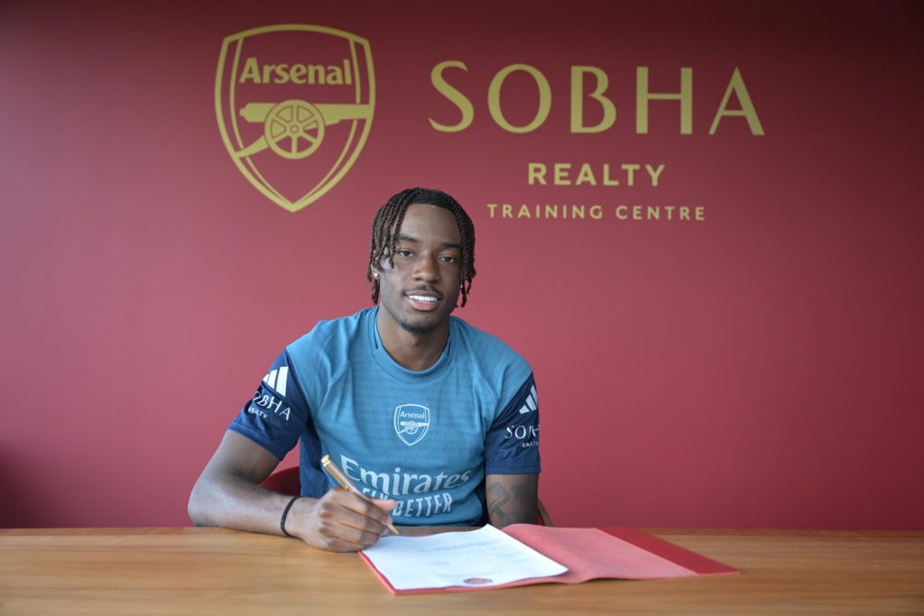 Arsenal Unveil New Signing Noni Madueke at Sobha Realty Training Centre