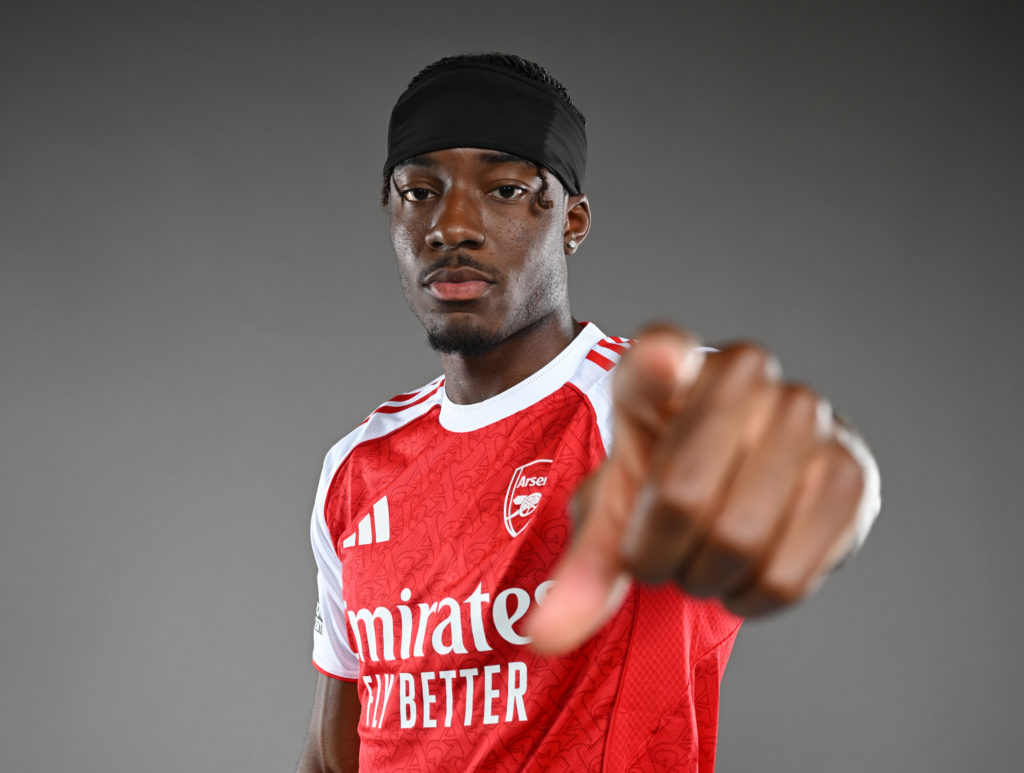 Arsenal Unveil New Signing Noni Madueke at Sobha Reality Training Centre