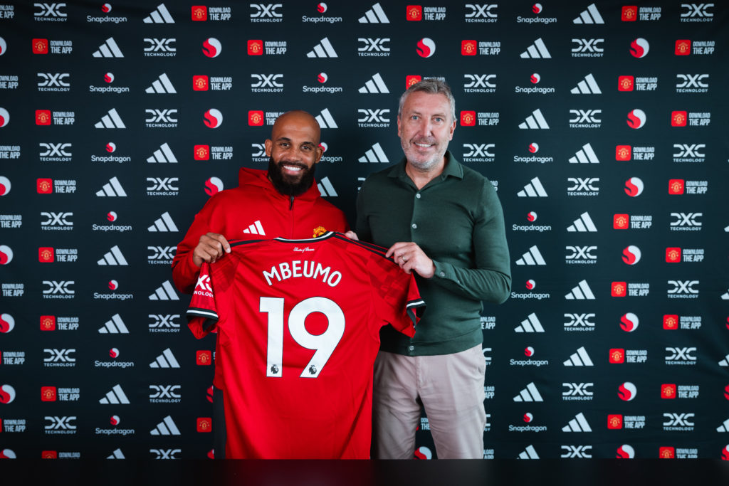 Manchester United Unveil New Signing Bryan Mbeumo at Carrington Training Ground