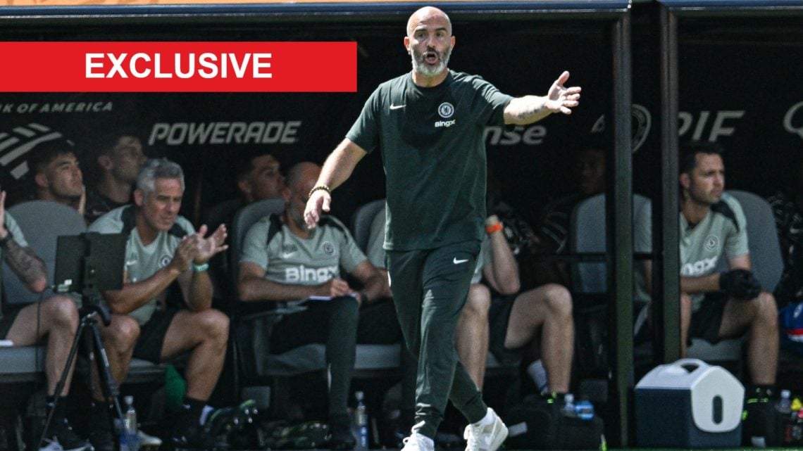 Enzo Maresca issues instructions during Chelsea FC v Paris Saint-Germain: Final - FIFA Club World Cup 2025