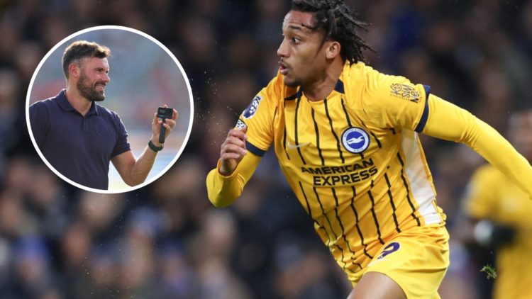Joao Pedro playing for Brighton in the Premier League. Inset, Ben Foster at a pre-season friendly