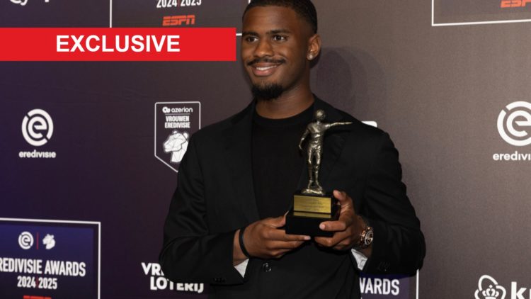 Jorrel Hato poses during Eredivisie Awards 2025